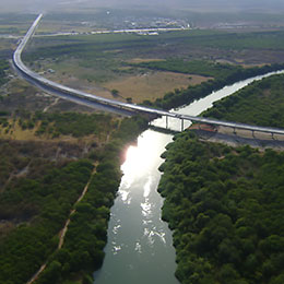 Anzalduas International Bridge and highway